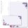 Briefpapier Set HYAZINTHEN - 40-tlg. DL (ohne Fenster)