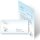25 patterned envelopes BABY PACIFIER (BLUE) in standard DIN long format (windowless)