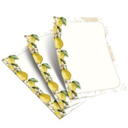 Briefpapier ZITRONEN - DIN A5 Format 250 Blatt