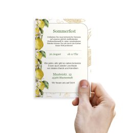 Motif Letter Paper! LEMONS 100 sheets DIN A6