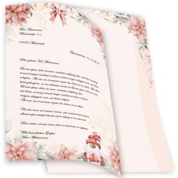 Briefpapier - Motiv WEIHNACHTSMÄRCHEN | Weihnachten | Hochwertiges DIN A5 Briefpapier - 250 Blatt | 90 g/m² | beidseitig bedruckt | Online bestellen!