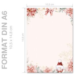 CUENTO DE NAVIDAD Briefpapier Carta de Navidad ELEGANT 100 hojas de papelería, DIN A6 (105x148 mm), A6E-700-100