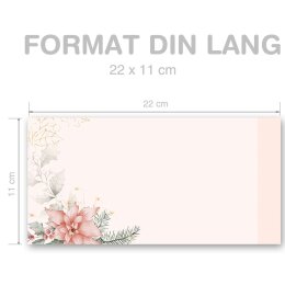 CHRISTMAS TALE Briefumschläge Christmas envelopes CLASSIC 10 envelopes (windowless), DIN LONG (220x110 mm), DLOF-4046-10