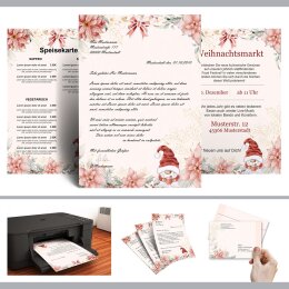10 patterned envelopes CHRISTMAS TALE in standard DIN long format (windowless)