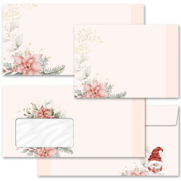 50 patterned envelopes CHRISTMAS TALE in standard DIN long format (with windows)