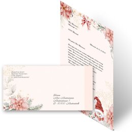 100-pc. Complete Motif Letter Paper-Set CHRISTMAS TALE
