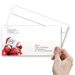 LETTER TO SANTA CLAUS Briefumschläge Christmas envelopes CLASSIC 25 envelopes (windowless), DIN LONG (220x110 mm), DLOF-8347-25