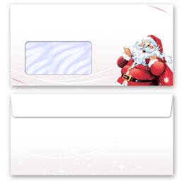 25 patterned envelopes LETTER TO SANTA CLAUS in standard DIN long format (with windows) Christmas, Christmas envelopes, Paper-Media