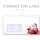 25 patterned envelopes LETTER TO SANTA CLAUS in standard DIN long format (with windows)