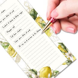 Notepads LEMONS | DIN LONG Format 4 Blocks