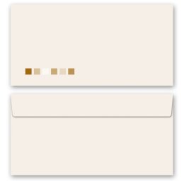 Briefumschläge VIERECKE - 10 Stück DIN LANG (ohne Fenster) Besondere Anlässe, Farbig, Paper-Media