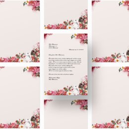 Briefpapier BLUMENHASEN - DIN A4 Format 250 Blatt