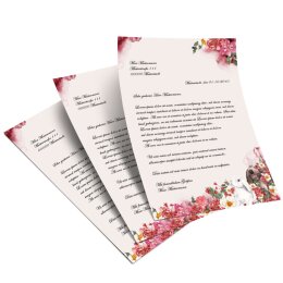 Motif Letter Paper! FLOWER BUNNIES 100 sheets DIN A5