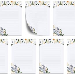 50 fogli di carta da lettera decorati PRATO DEL CONIGLIETTO DIN A5