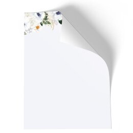 Briefpapier - Motiv HASENWIESE | Blumen & Blüten, Tierwelt | Hochwertiges DIN A6 Briefpapier - 100 Blatt | 90 g/m² | einseitig bedruckt | Online bestellen!