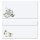 10 patterned envelopes BUNNY MEADOW in standard DIN long format (windowless) Flowers & Petals, Animals, Animals, Paper-Media