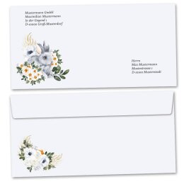 10 patterned envelopes BUNNY MEADOW in C6 format (windowless)