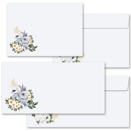 25 patterned envelopes BUNNY MEADOW in C6 format (windowless)