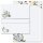 200-pc. Complete Motif Letter Paper-Set BUNNY MEADOW Flowers & Petals, Animals, Animals, Paper-Media