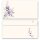 LILA BLUMEN Briefpapier Sets Blumenmotiv CLASSIC Briefpapier Set, 20 tlg., DIN A4 & DIN LANG im Set., SOC-8375-20