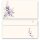 PURPLE FLOWERS Briefpapier Sets Flowers motif CLASSIC 100-pc. Complete set, DIN A4 & DIN LONG Set., SOC-8375-100