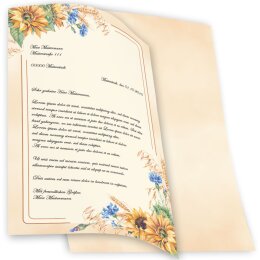 Carta da lettera decorati TARDA ESTATE