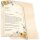 FIN DE LÉTÉ Briefpapier Motif dété ELEGANT 50 feuilles de papeterie, DIN A4 (210x297 mm), A4E-4047-50
