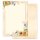 100 fogli di carta da lettera decorati TARDA ESTATE DIN A4 Fiori & Petali, Stagioni - Estate, Motivo estivo, Paper-Media
