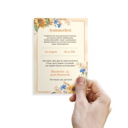 Papel de carta FINALES DE VERANO - 100 Hojas formato DIN A6