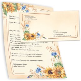 25 enveloppes à motifs au format DIN LONG - FIN DE LÉTÉ (sans fenêtre)