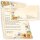 50 patterned envelopes LATE SUMMER in standard DIN long format (windowless)