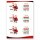 4 sheets with 24 stickers MAIL FROM SANTA CLAUS - Christmas motif Round Ø 4,0 cm Special Occasions, Christmas motif, Paper-Media