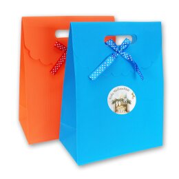50 Aufkleber FROHE WEIHNACHTEN - Weihnachtsmotiv Rund Ø 4,5 cm