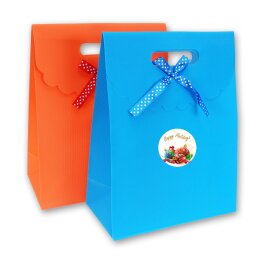 50 Aufkleber HAPPY HOLIDAYS - Weihnachtsmotiv Rund Ø 4,5 cm