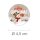 50 pegatinas FELIZ NAVIDAD - MOTIVO - Motivo navideño Redondo Ø 4,5 cm Película adhesiva de 90 µm blanco mate, Navidad Ocasiones especiales | Paper-Media