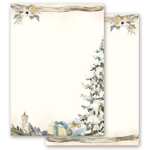 Motif Letter Paper! FESTIVE CHRISTMAS TREE 50 sheets DIN A4 Christmas, Christmas paper, Paper-Media