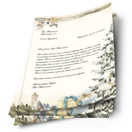 Briefpapier FESTLICHER TANNENBAUM - DIN A4 Format 50 Blatt