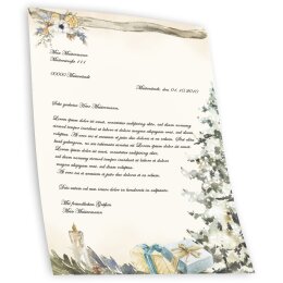 Briefpapier FESTLICHER TANNENBAUM - DIN A4 Format 50 Blatt