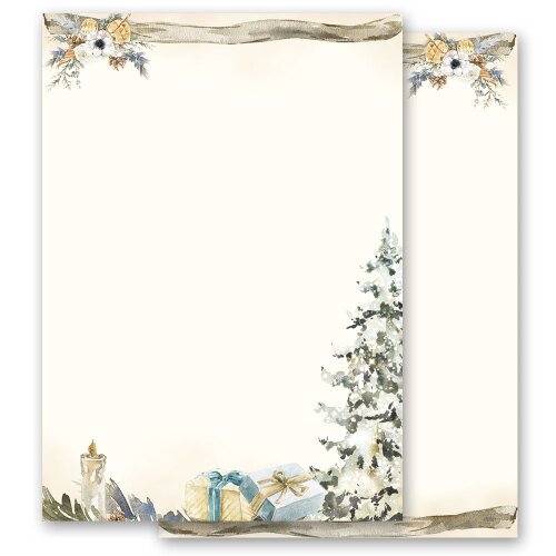 Motif Letter Paper! FESTIVE CHRISTMAS TREE 100 sheets DIN A6 Christmas, Christmas paper, Paper-Media