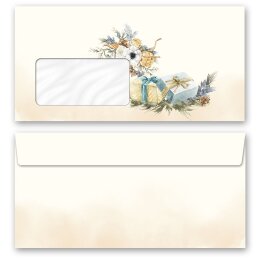 ALBERO DI NATALE FESTIVO Briefpapier Sets Cancelleria con busta ELEGANT 200 pezzi Set completo, DIN A4 & DIN LANG Set., SME-4048-200