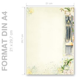 Motif Letter Paper! WINTER WINDOWS 20 sheets DIN A4