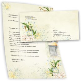 10 enveloppes à motifs au format DIN LONG - FENÊTRES DHIVER (sans fenêtre)
