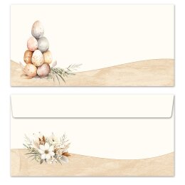 25 patterned envelopes EASTER MAIL in standard DIN long...