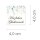 50 adesivi HERZLICHEN GLÜCKWUNSCH - Motivo Fiori Quadrato 4 x 4 cm Pellicola adesiva 90 µm bianco opaco, Congratulazioni Occasioni speciali | Paper-Media