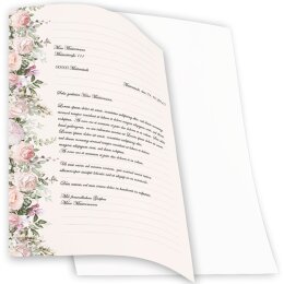 ROSENPRACHT Briefpapier Rosen CLASSIC 50 Blatt Briefpapier, DIN A4 (210x297 mm), A4C-8378-50