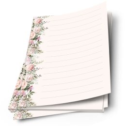 Briefpapier ROSENPRACHT - DIN A6 Format 100 Blatt