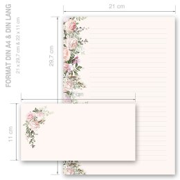 Juego completo de 20 componentes ESPLENDOR DE ROSAS