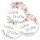 Motif sticker Aufkleber Flowers motif  50 stickers, Round Ø 4,5 cm, AU-1-78