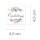 50 autocollants EINLADUNG - Motif de fleurs Carré 4 x 4 cm 90 µm film adhésif blanc mat, Mariage Occasions Spéciales | Paper-Media