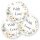 WITH LOVE Aufkleber Motif de fleurs  50 autocollants, Rond Ø 4,5 cm, AU-0-88